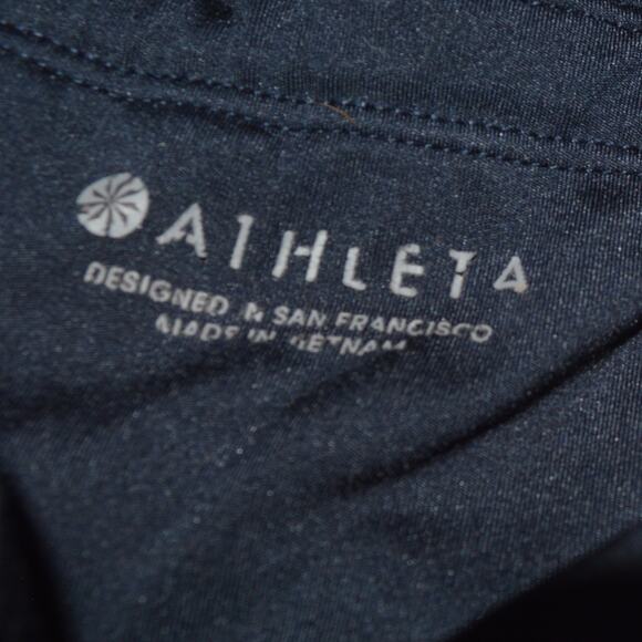 Athleta M Colorblock Contender 7/8 length black gray leggings - Picture 6 of 8